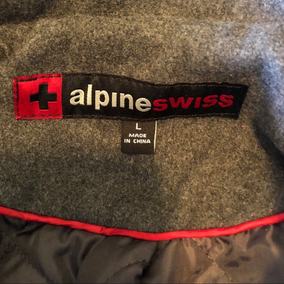 Alpine Swiss Zach Overcoat Wool Blend (runs large) - Picture 3 of 4